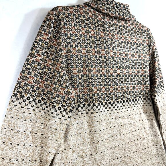 Marley Lilly Brown Large Pullover Sweatshirt Pattern Monogram Initial JWR Fall - Picture 7 of 12